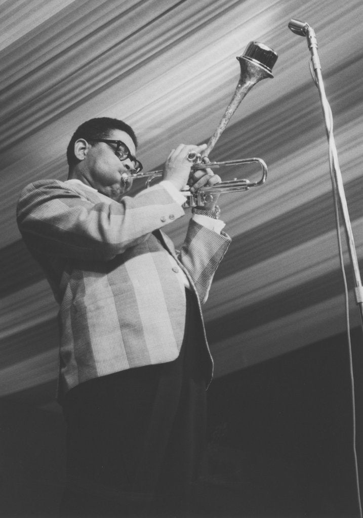 Detail of Dizzy Gillespie by Brian Foskett