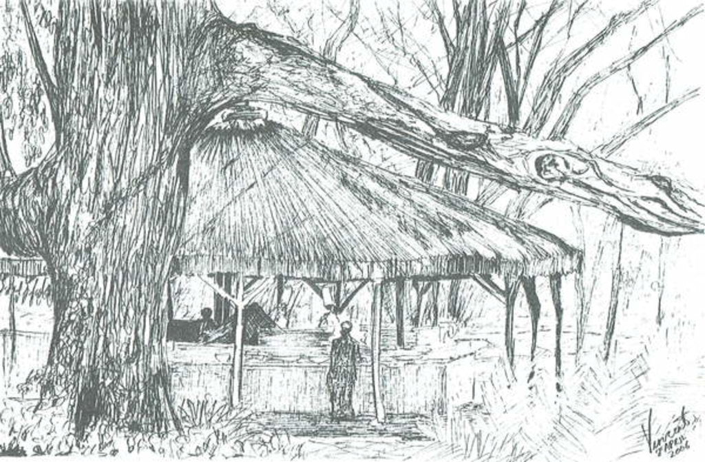 Detail of Outdoor bar, lake Naivasha, 2006 by Vincent Alexander Booth