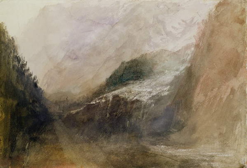 Detail of Brenva Glacier, Val d'Aosta by Joseph Mallord William Turner