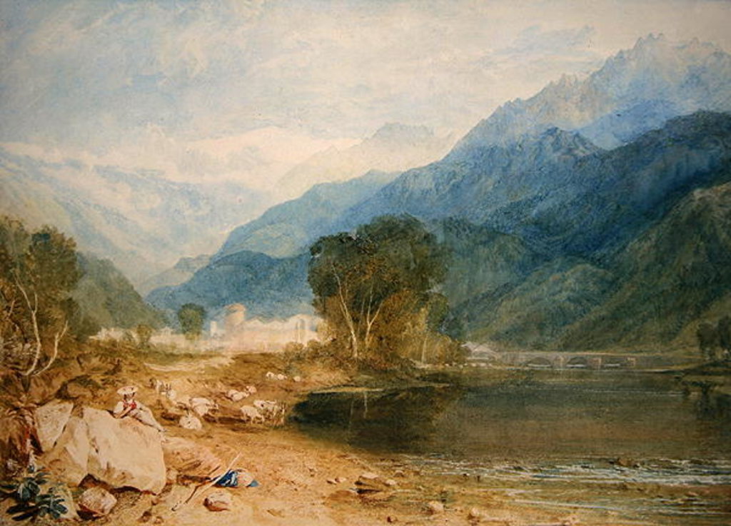 Detail of Bonneville, Savoy by Joseph Mallord William Turner