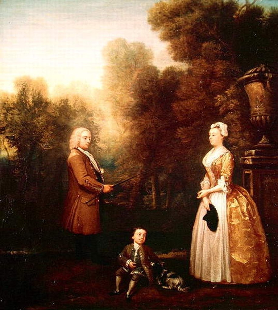 Detail of The Pascall Family by William Hogarth