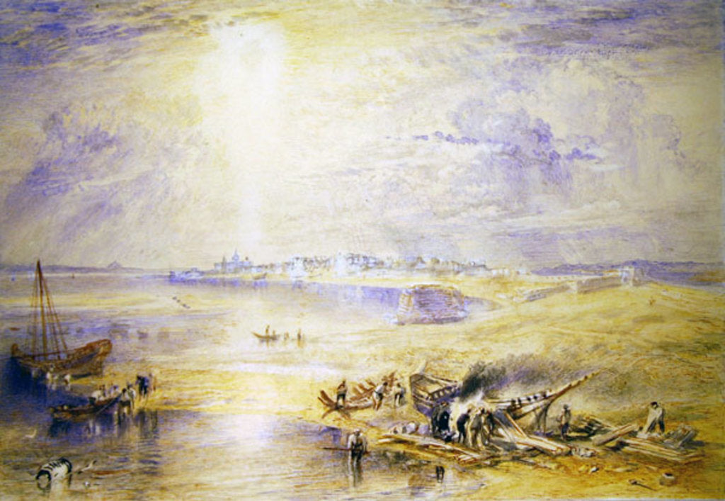 Detail of The Red Sea and Suez by Joseph Mallord William Turner