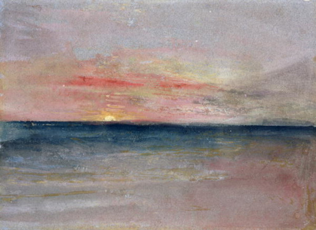 Detail of Sunset, 19th century by Joseph Mallord William Turner