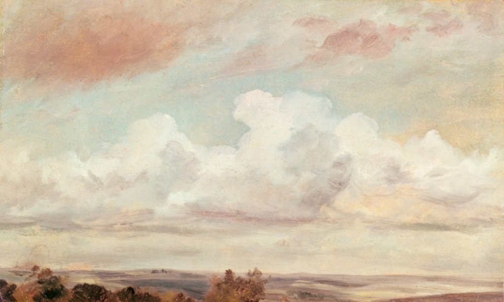 Detail of Cumulus Clouds over a Landscape, 1822 by Anonymous