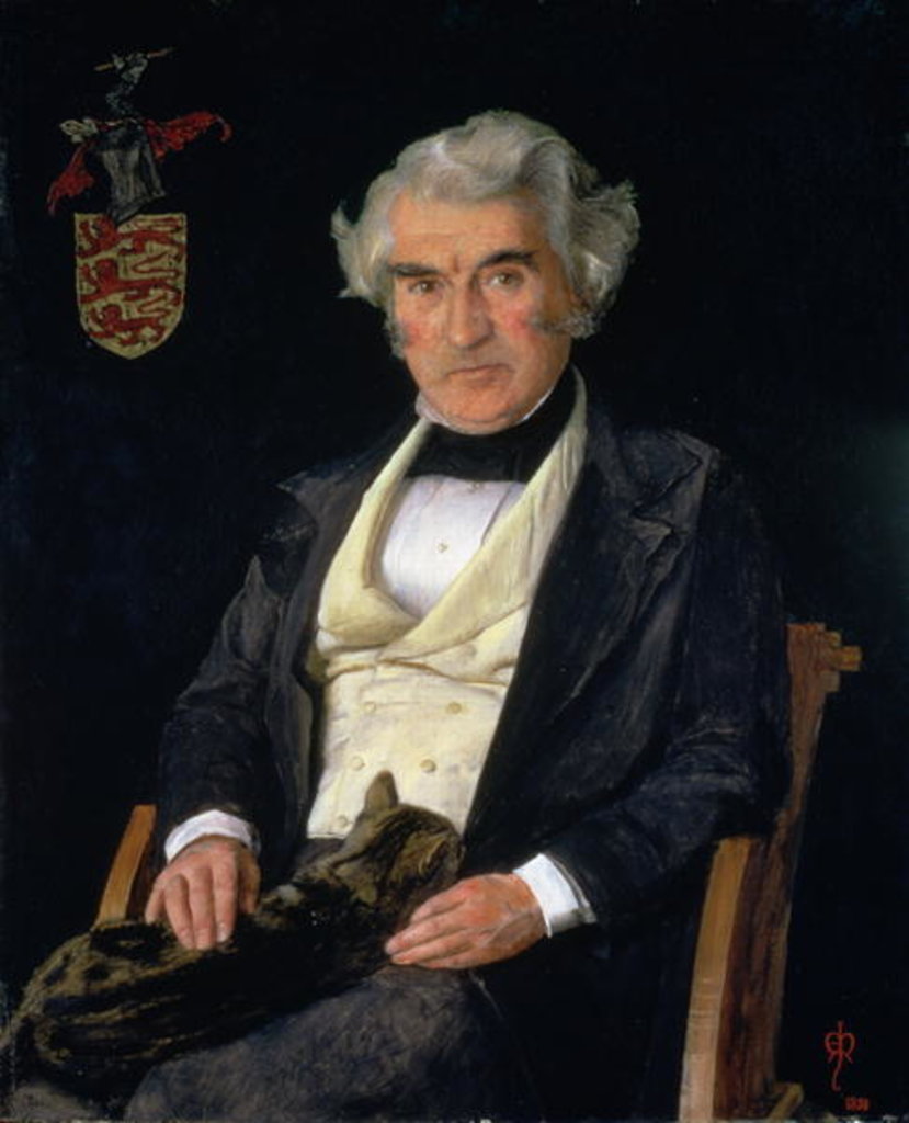 Detail of Portrait of Thomas Combe, 1850 by John Everett Millais