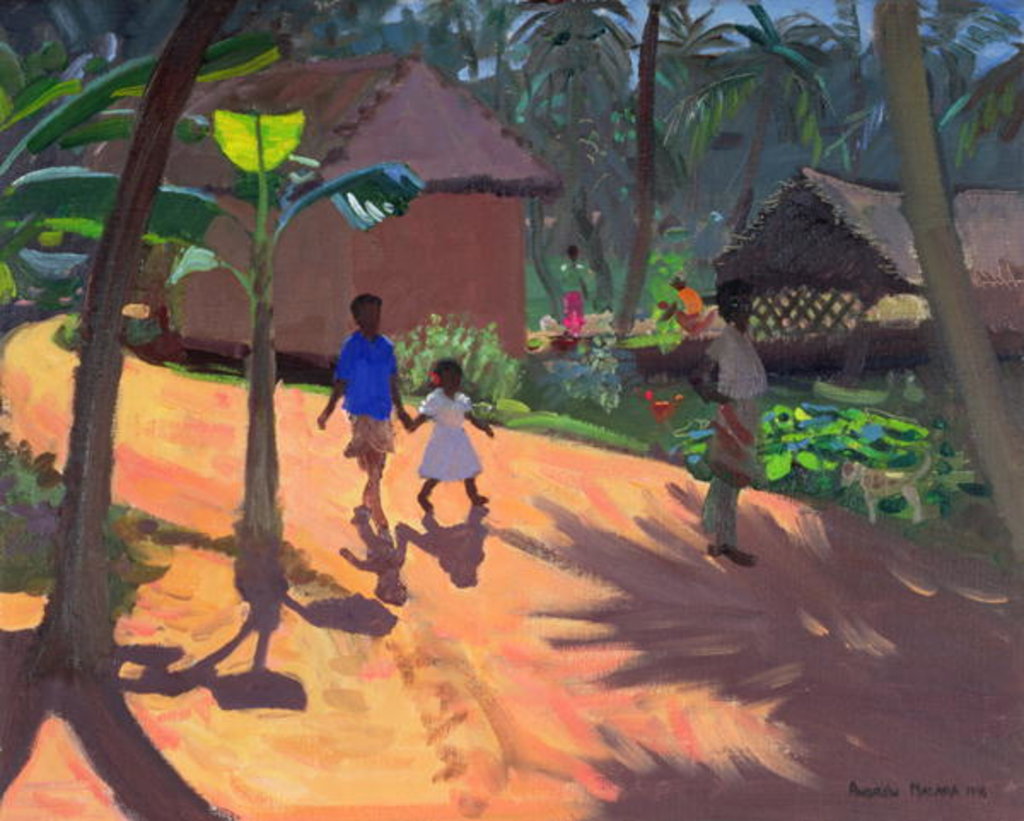 Detail of Road to Kovalum Beach, Kerala, 1996 by Andrew Macara