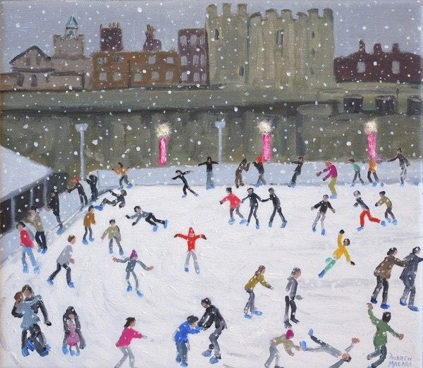 Detail of Tower of London Ice Rink, 2015 by Andrew Macara