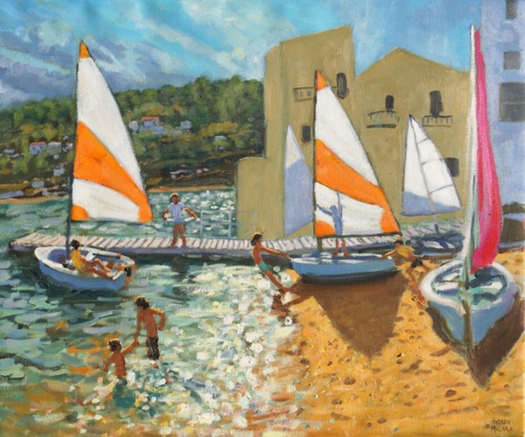 Detail of Launching boats, Calella de Palafrugell, Spain, 2015 by Andrew Macara