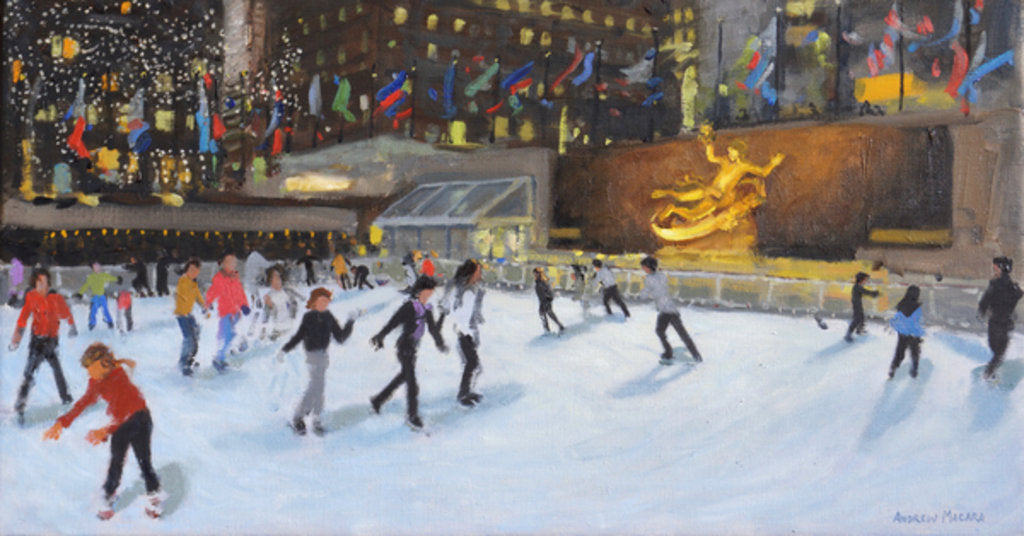 Detail of Evening, Rockerfeller Ice Rink, New York, 2017 by Andrew Macara