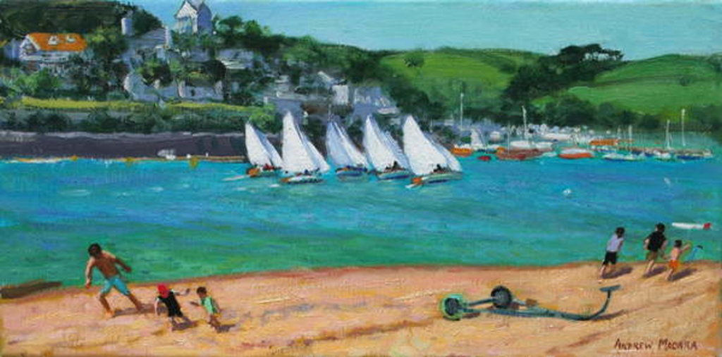 Detail of Summer Regatta, Salcombe, 2018 by Andrew Macara