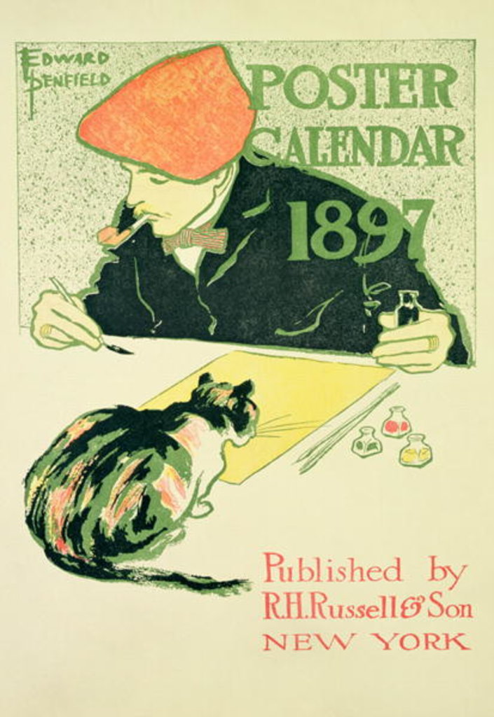 Detail of Poster Calendar, pub. by R.H. Russell & Son, 1897 by Edward Penfield