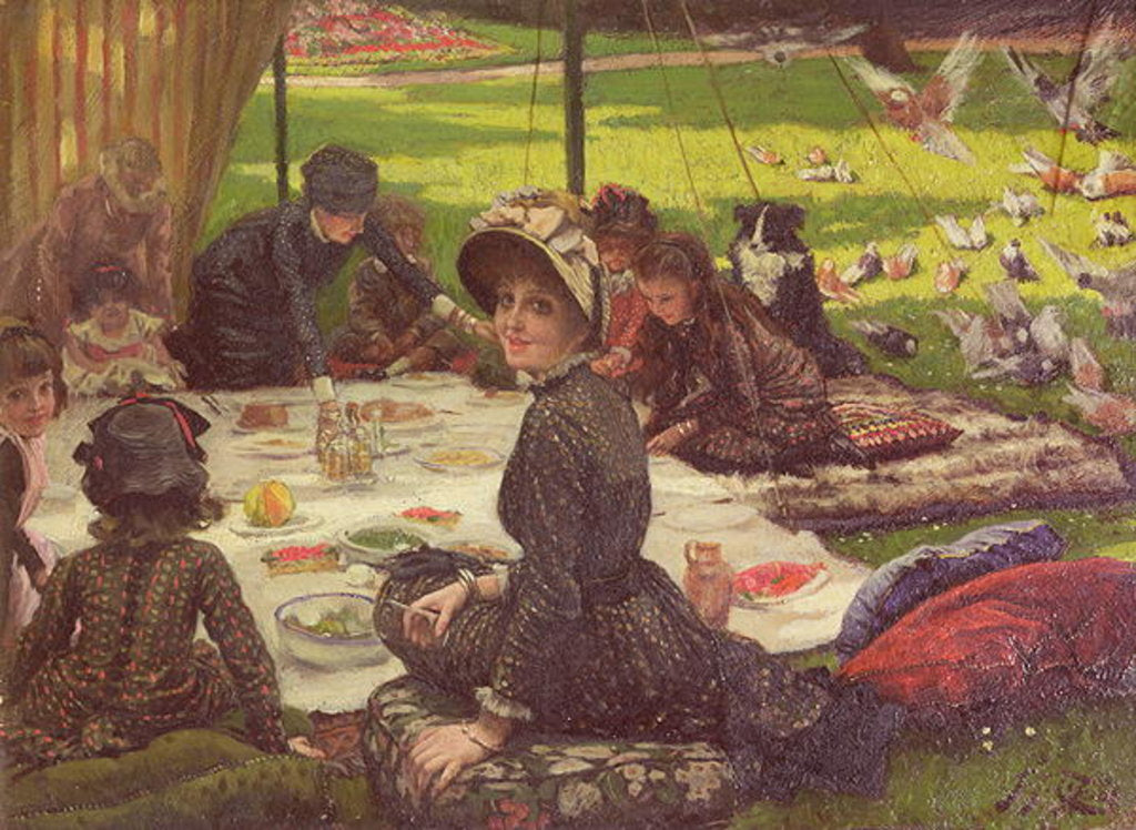 Detail of The Picnic, c.1881-2 by James Jacques Joseph Tissot