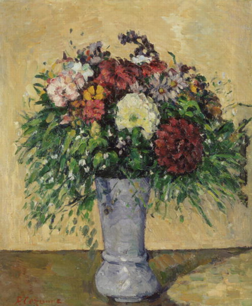 Detail of Bouquet of Flowers in a Vase, c.1877 by Paul Cezanne