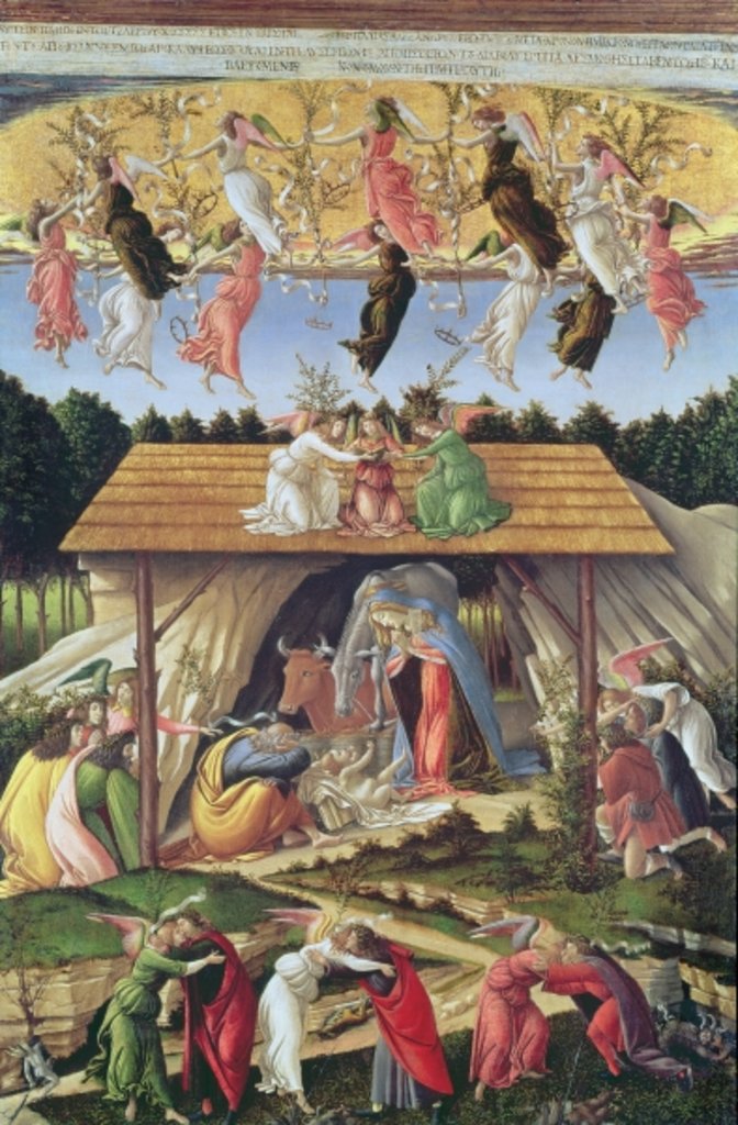 Detail of Mystic Nativity, 1500 by Sandro Botticelli