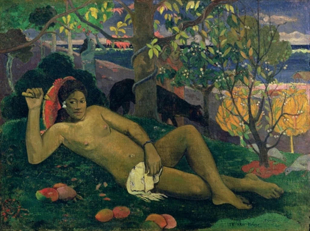 Detail of Te Arii Vahine, 1896 by Paul Gauguin