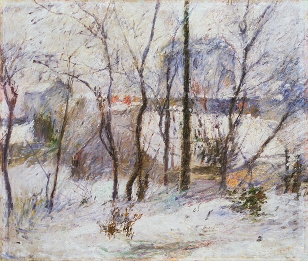 Detail of Garden under Snow, 1879 by Paul Gauguin