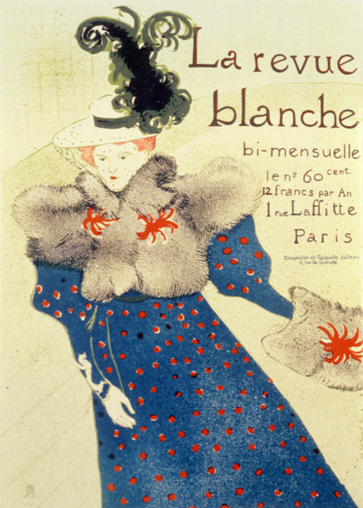 Detail of Cover of La Revue Blanche, 1895 by Henri de Toulouse-Lautrec