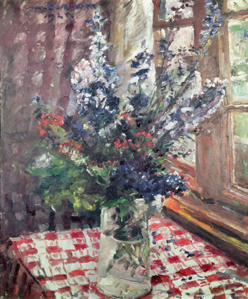 Detail of Larkspur, 1924 by Lovis Corinth