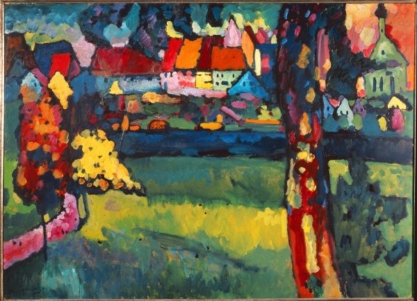 Detail of Murnau, 1909 by Wassily Kandinsky