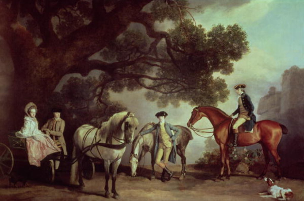 Detail of Melbourne and Milbanke Families, c.1769 by George Stubbs