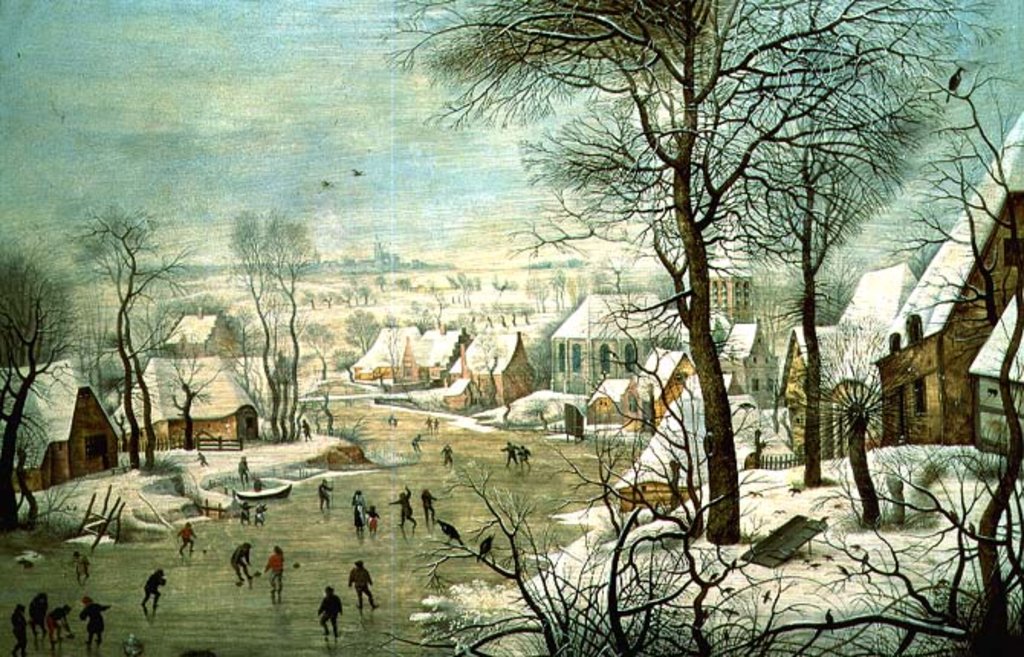 Detail of Winter Landscape by Pieter the Younger Brueghel