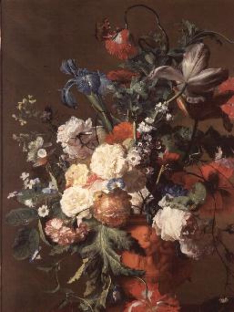 Detail of Still Life by Jan van Huysum