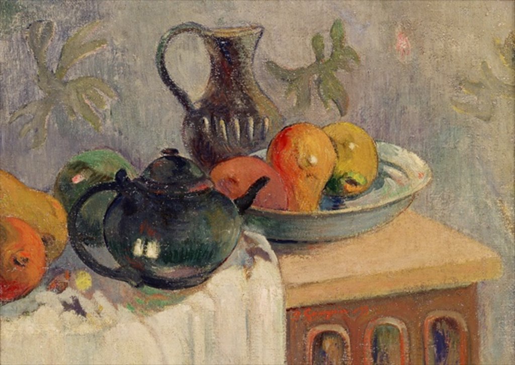 Detail of Teiera, Brocca e Frutta, 1899 by Paul Gauguin