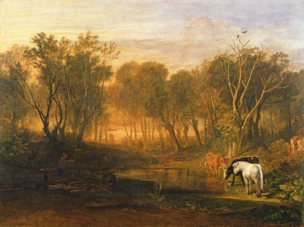 Detail of The Forest of Bere, c.1808 by Joseph Mallord William Turner