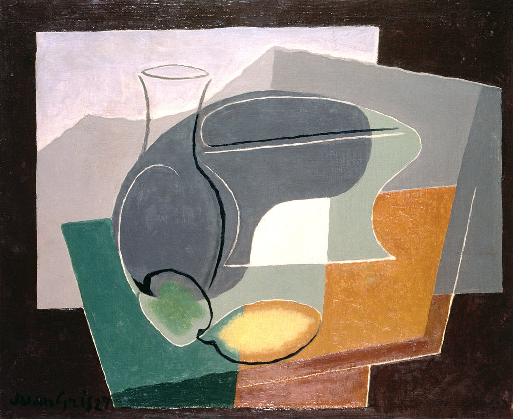 Detail of Fruit-dish and carafe, 1927 by Juan Gris