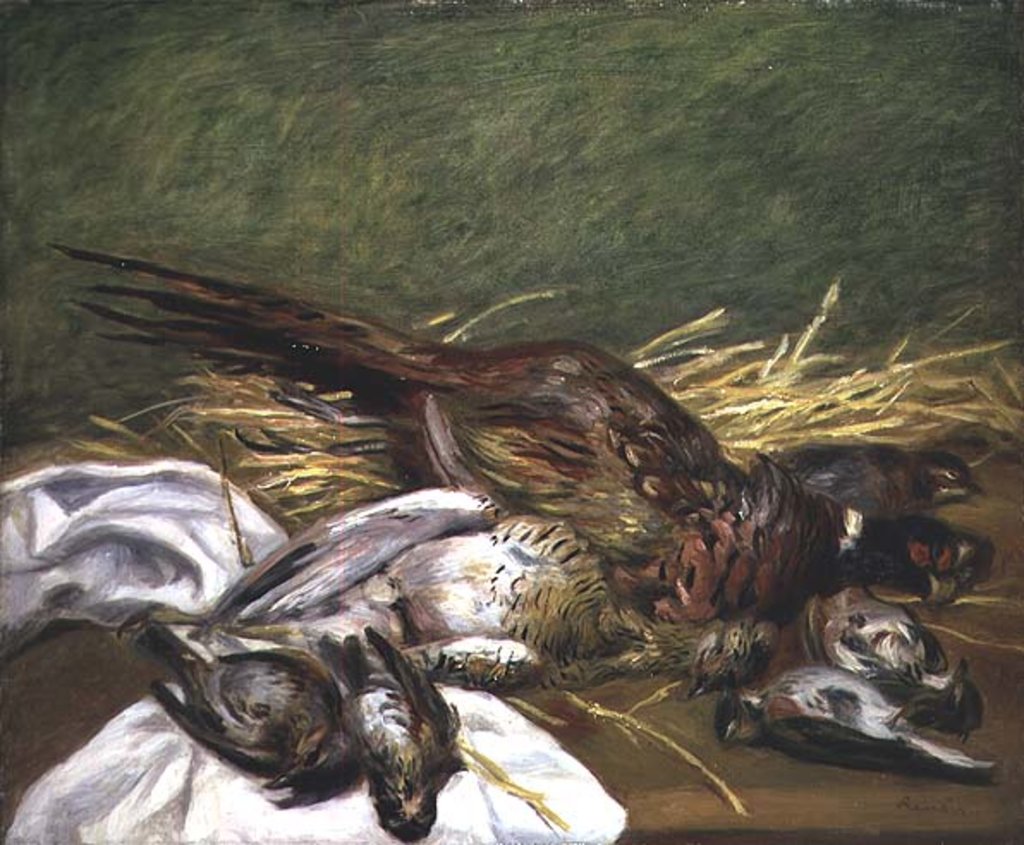 Detail of Pheasant and Thrushes, 1902 by Pierre Auguste Renoir