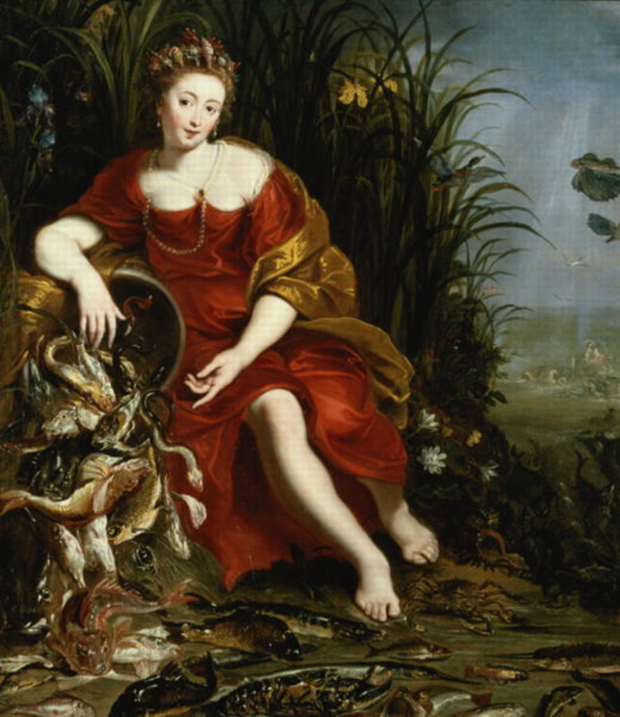 Detail of Allegory of Water by Cornelis de & Paul de Vos