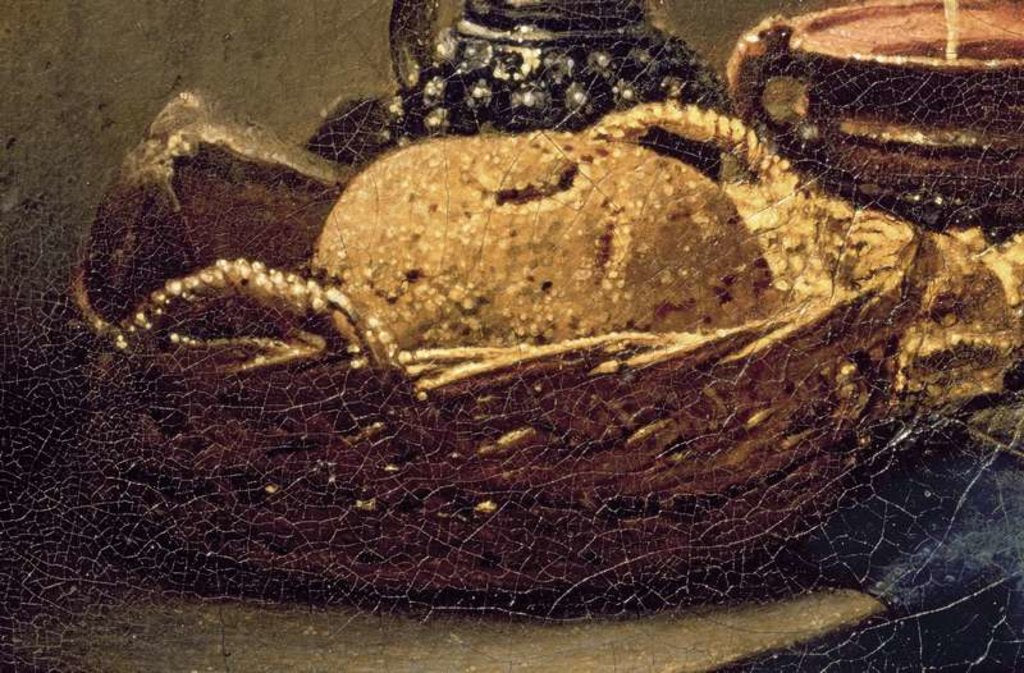 Detail of The Milkmaid, detail, c.1658-60 by Jan Vermeer