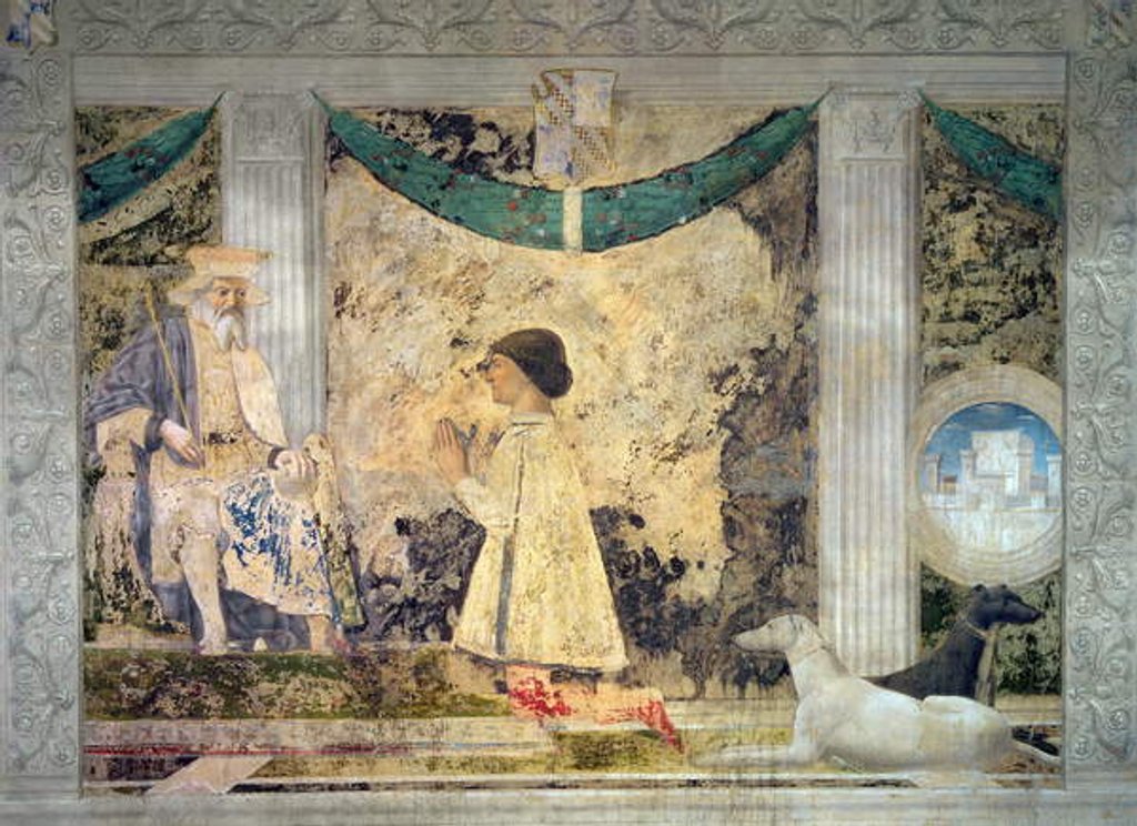 Detail of Sigismondo Malatesta kneeling before his patron, St. Sigismund of Burgundy, 1451 by Piero della Francesca