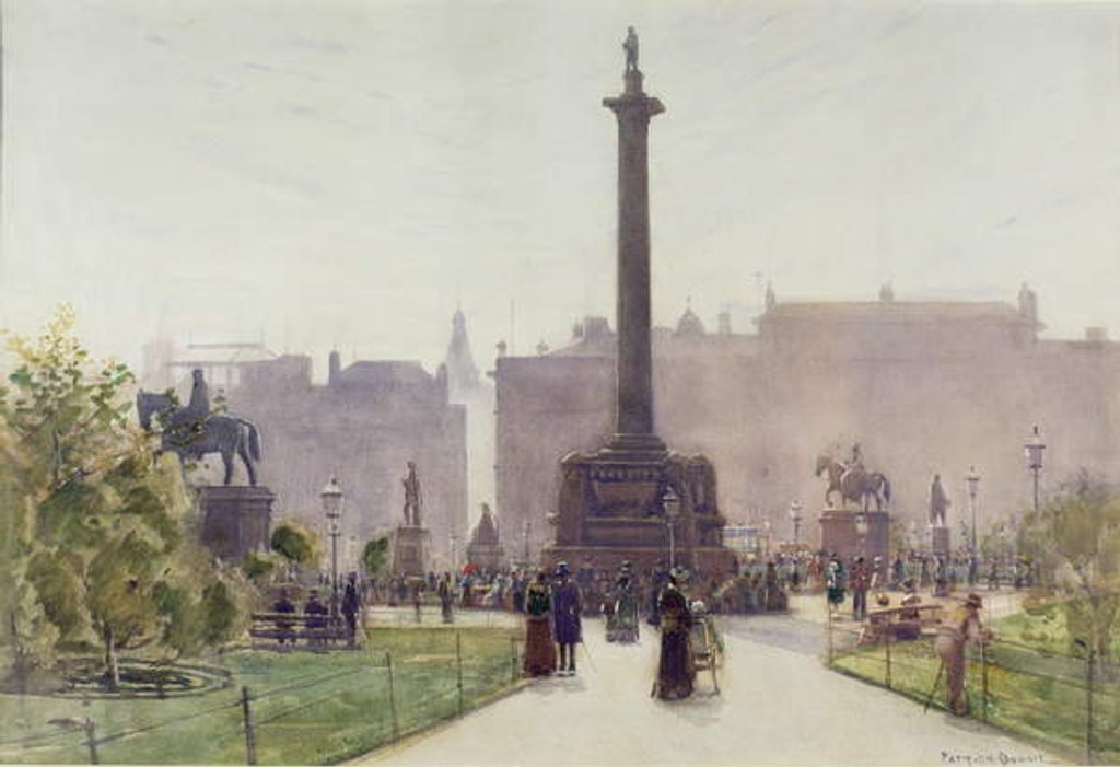 Detail of George Square, Glasgow by Patrick Downie