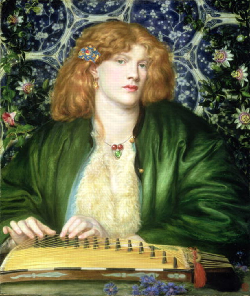 Detail of The Blue Bower, 1865 by Dante Gabriel Charles Rossetti