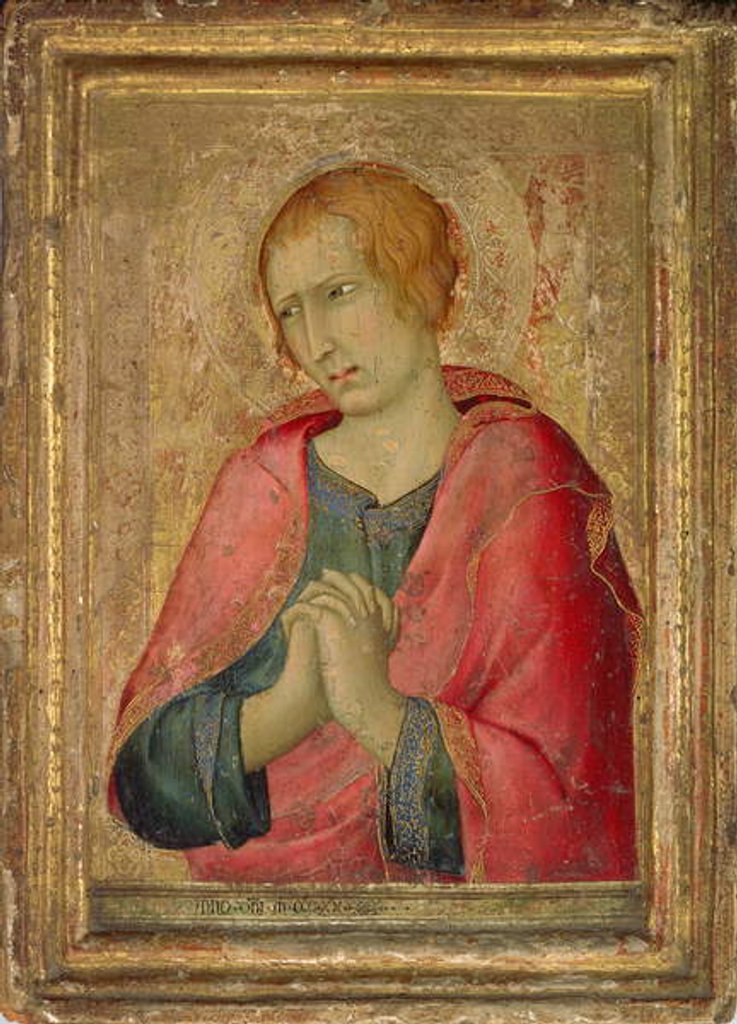 Detail of St. John the Evangelist, 1320 by Simone Martini