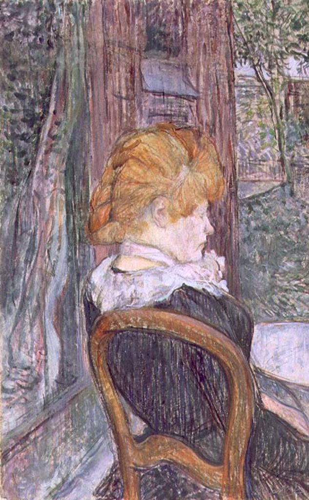 Detail of Woman Seated in a Garden, 1890 by Henri de Toulouse-Lautrec