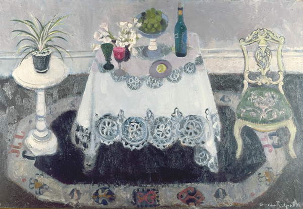 Detail of Grey and White Interior by Anne Redpath