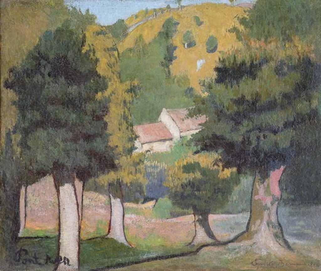 Detail of Landscape at Pont-Aven by Emile Bernard