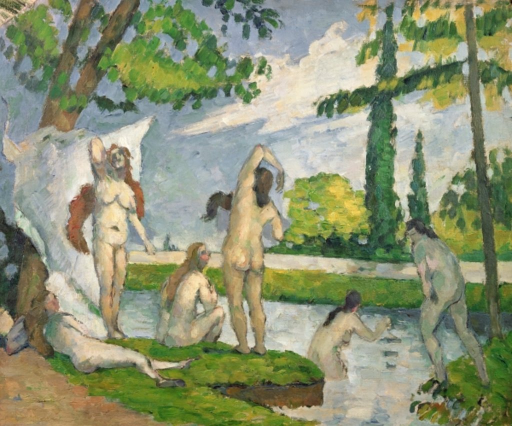 Detail of Bathers, c.1873-77 by Paul Cezanne