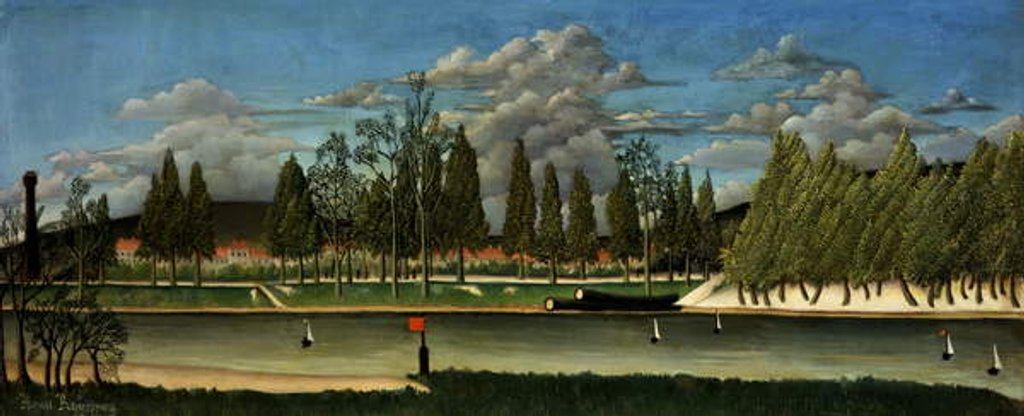 Detail of Landscape with Tree Trunks, c.1887 by Henri J.F. Rousseau