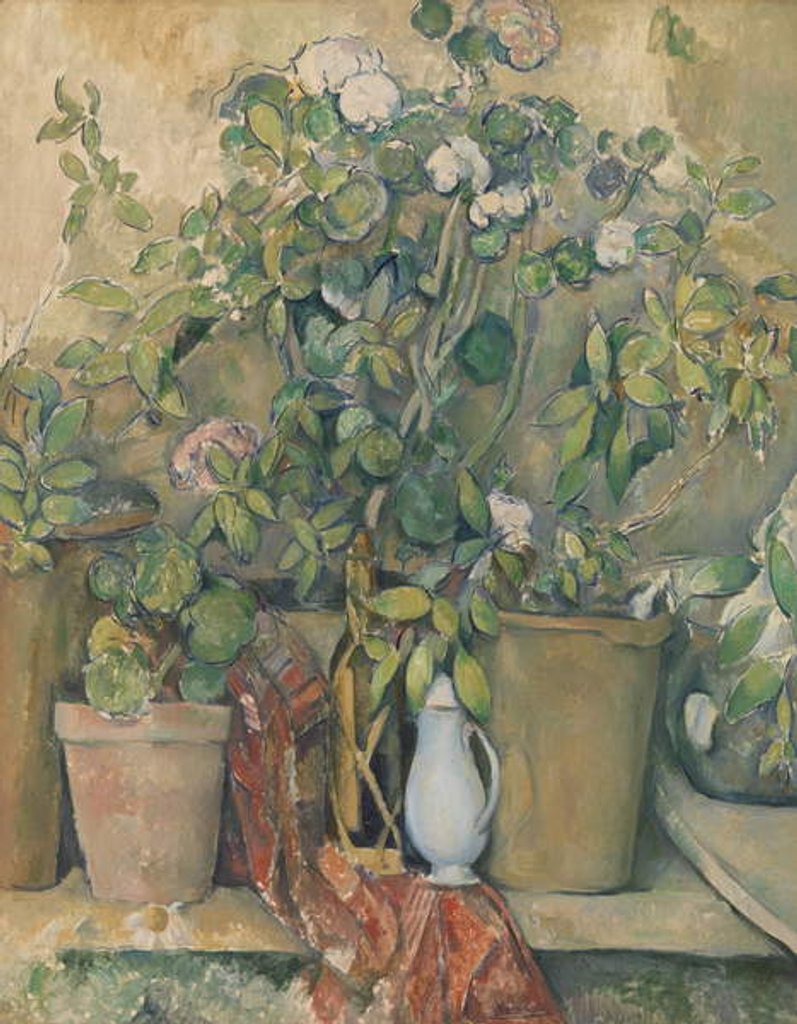 Detail of Terracotta Pots and Flowers, 1891-92 by Paul Cezanne