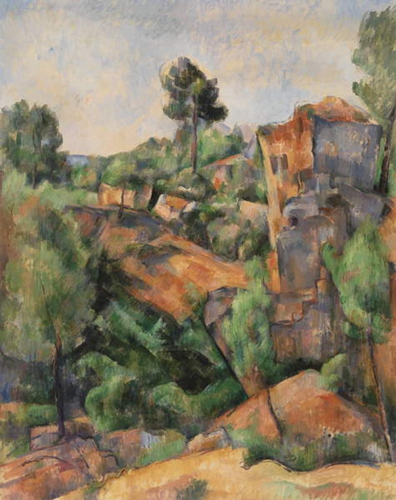 Detail of Bibemus Quarry, c.1895 by Paul Cezanne