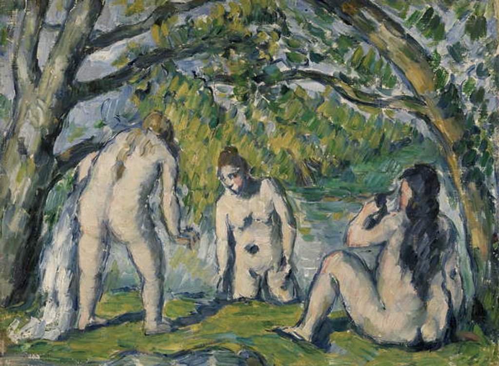 Detail of Three Bathers by Paul Cezanne