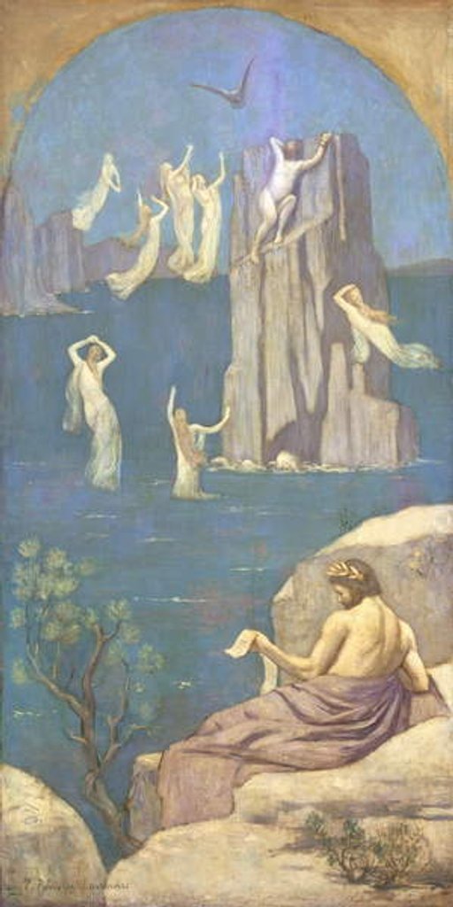 Detail of Prometheus by Pierre Puvis de Chavannes