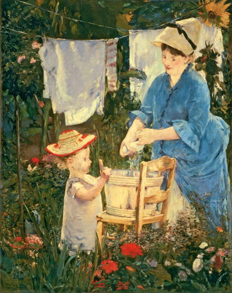 Detail of Laundry, 1875 by Edouard Manet