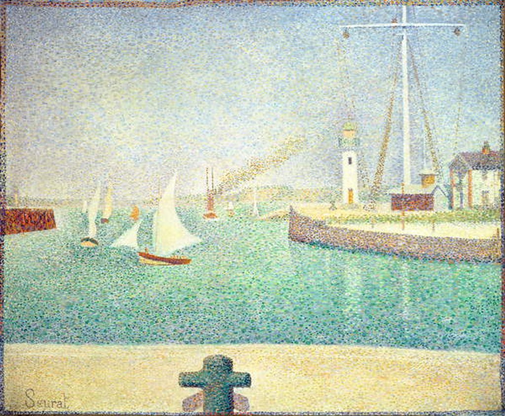 Detail of Port of Honfleur, c.1886 by Georges Pierre Seurat