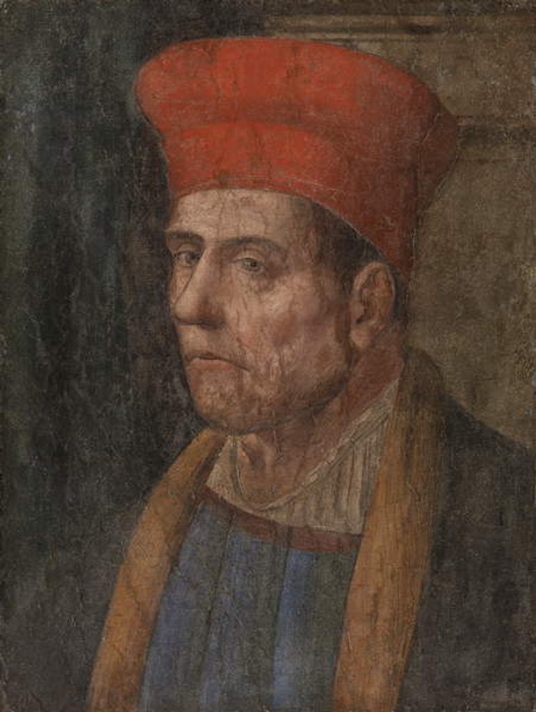 Detail of Portrait of a Man by Bernardino di Betto Pinturicchio