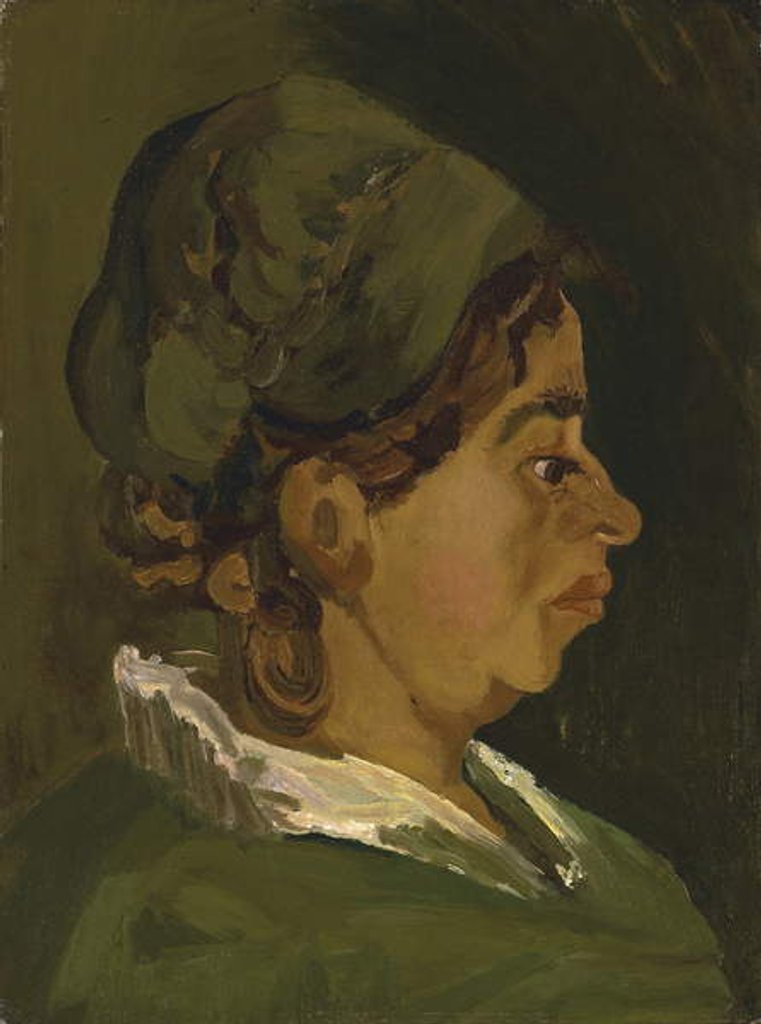 Detail of Head of a Peasant Woman: Right Profile, 1884 by Vincent van Gogh