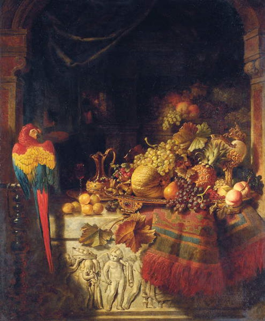 Detail of The Burgomaster's Dessert, 1860 by George Lance